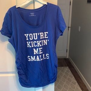 Maternity shirt sleeve shirt